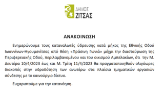 Διακοπές υδροδότησης